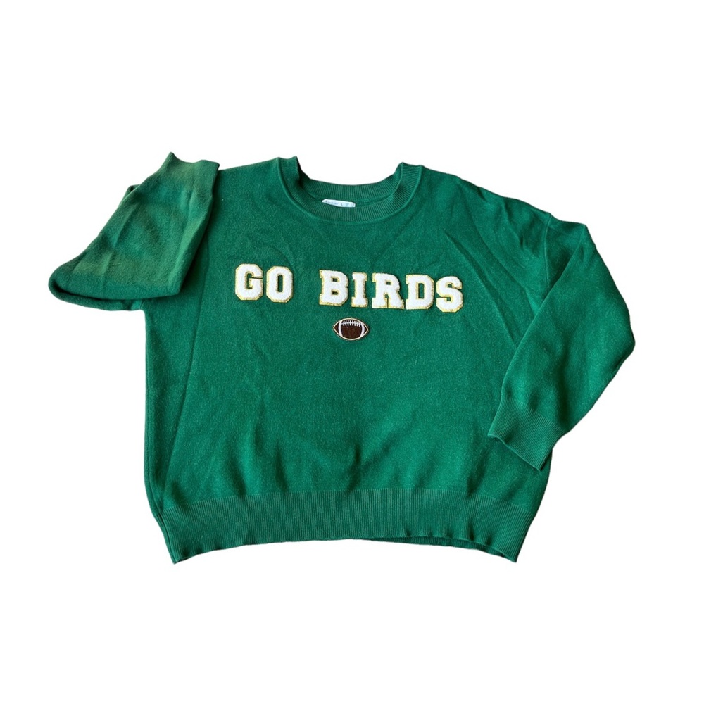 Philadelphia Eagles Go Birds Chenille Patch Sweater
